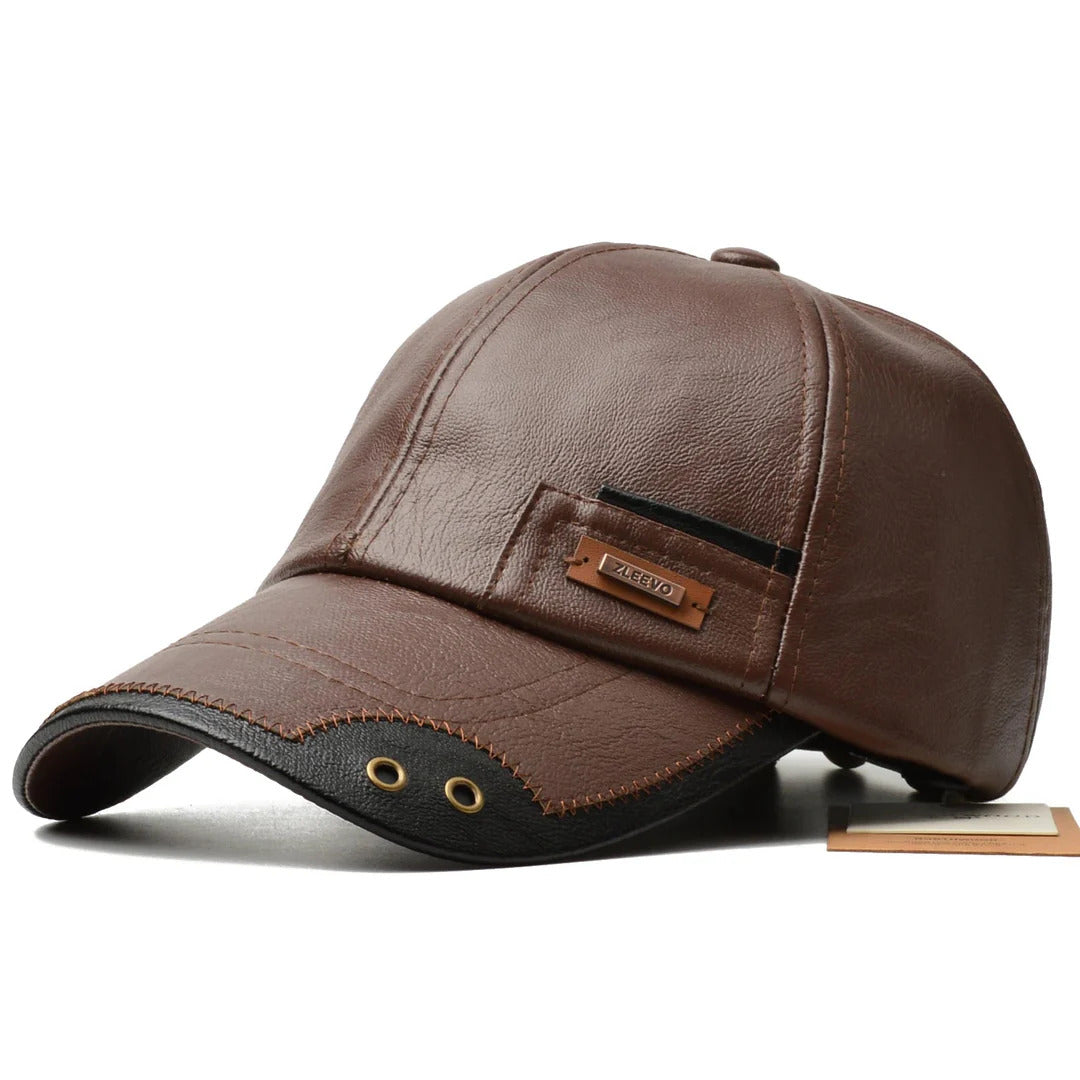 HARRISON LEATHER-STYLE CAP