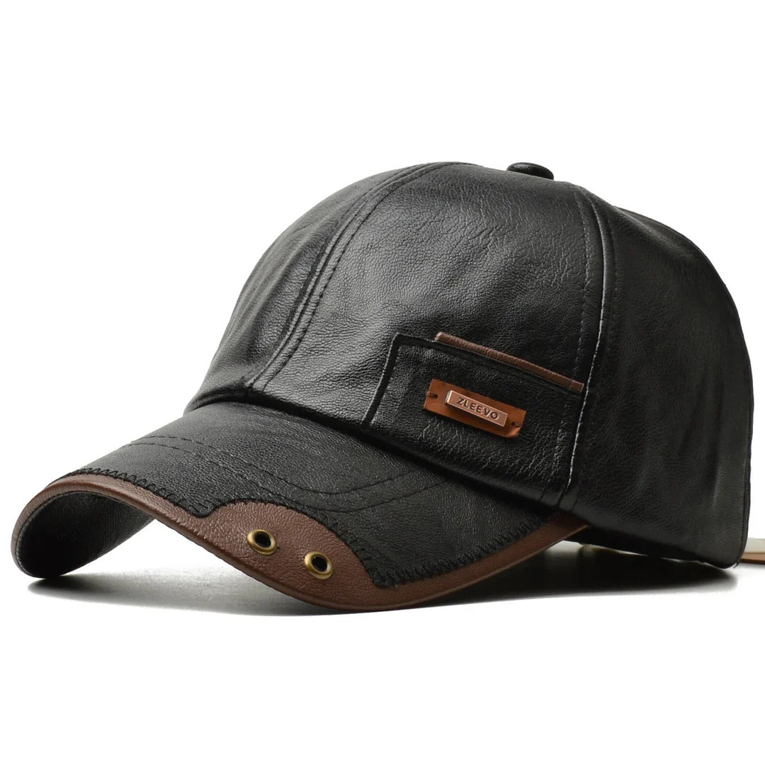 HARRISON LEATHER-STYLE CAP