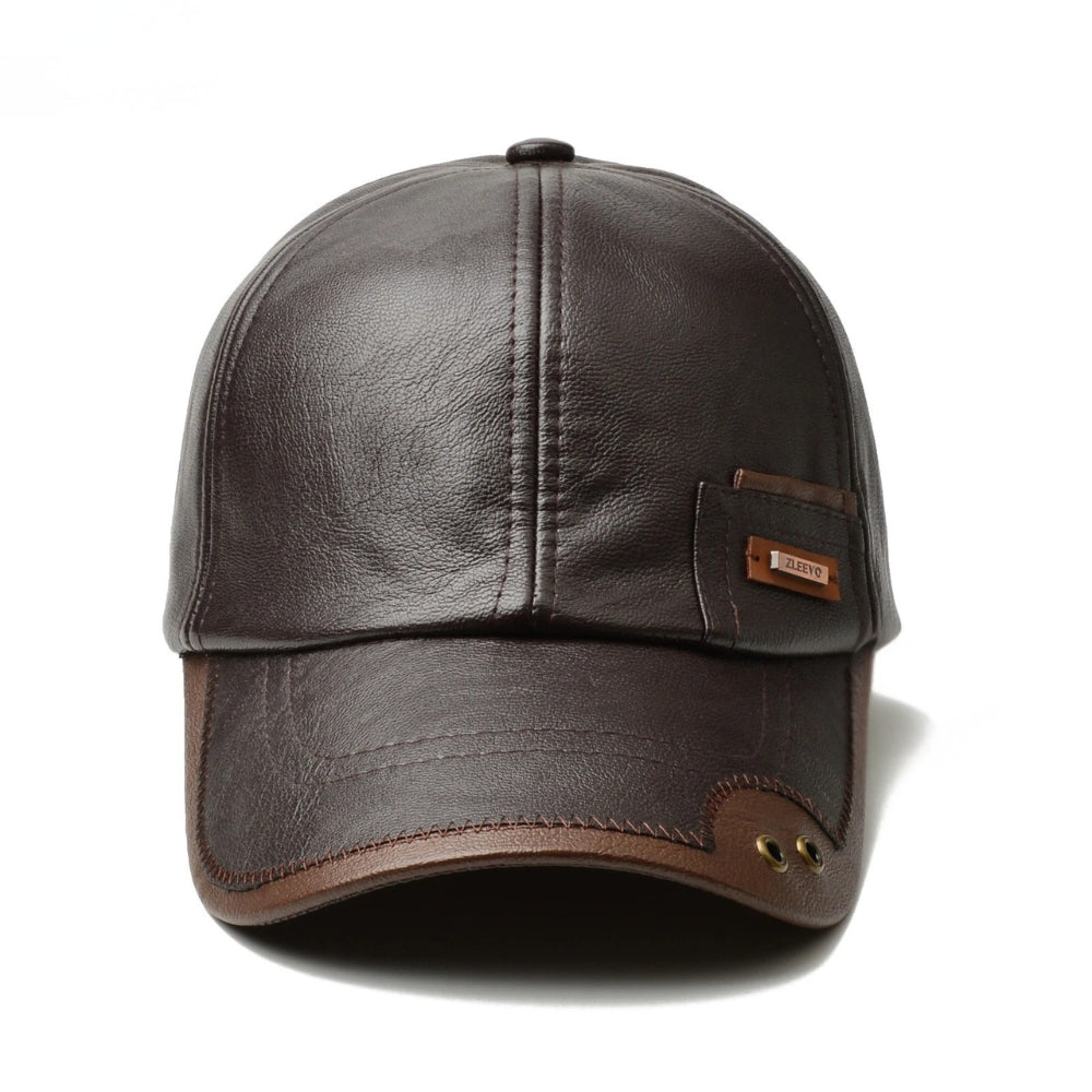 HARRISON LEATHER-STYLE CAP