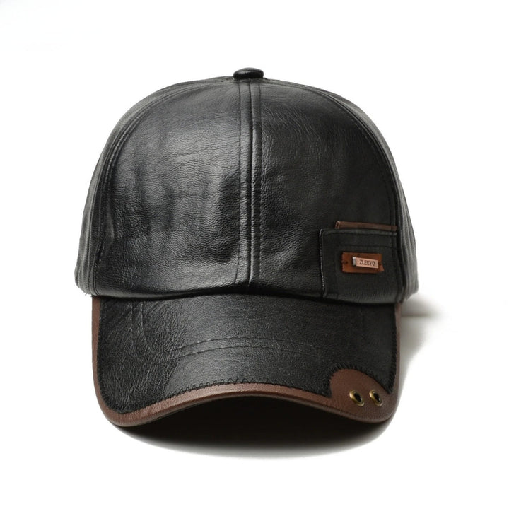 HARRISON LEATHER-STYLE CAP