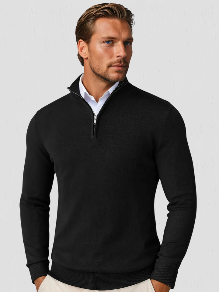OLIVER QUARTER-ZIP KNIT