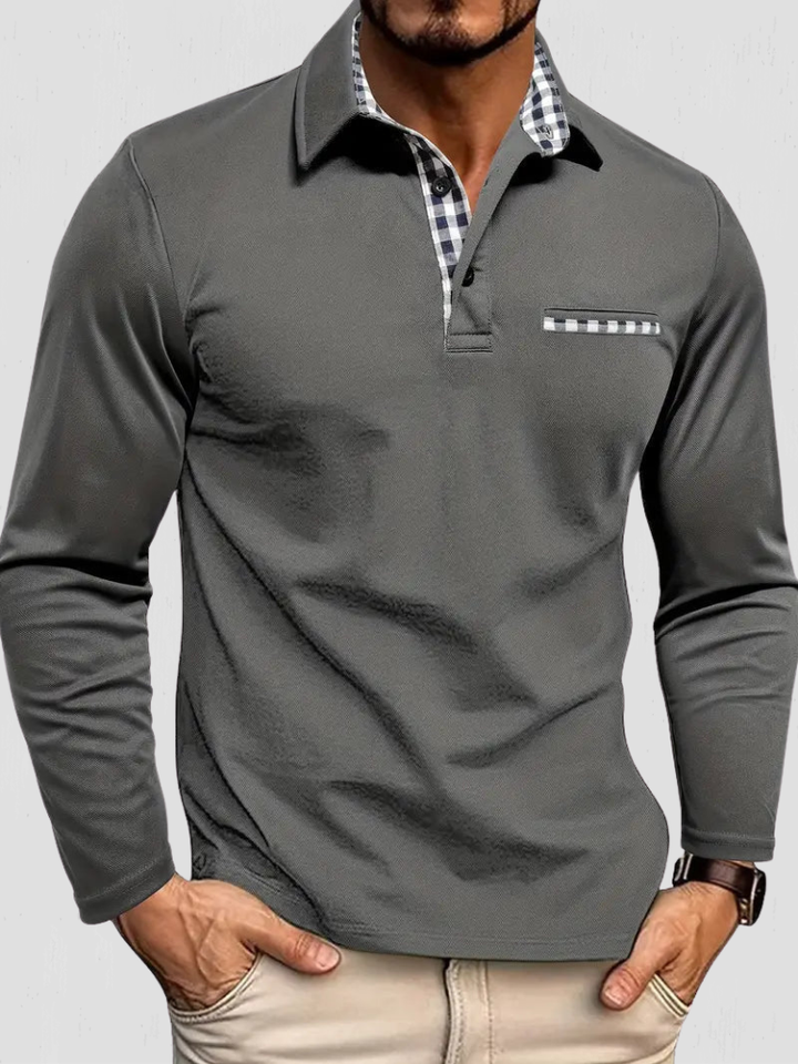 EVERETT LONG SLEEVE POLO