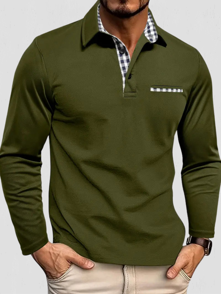 EVERETT LONG SLEEVE POLO