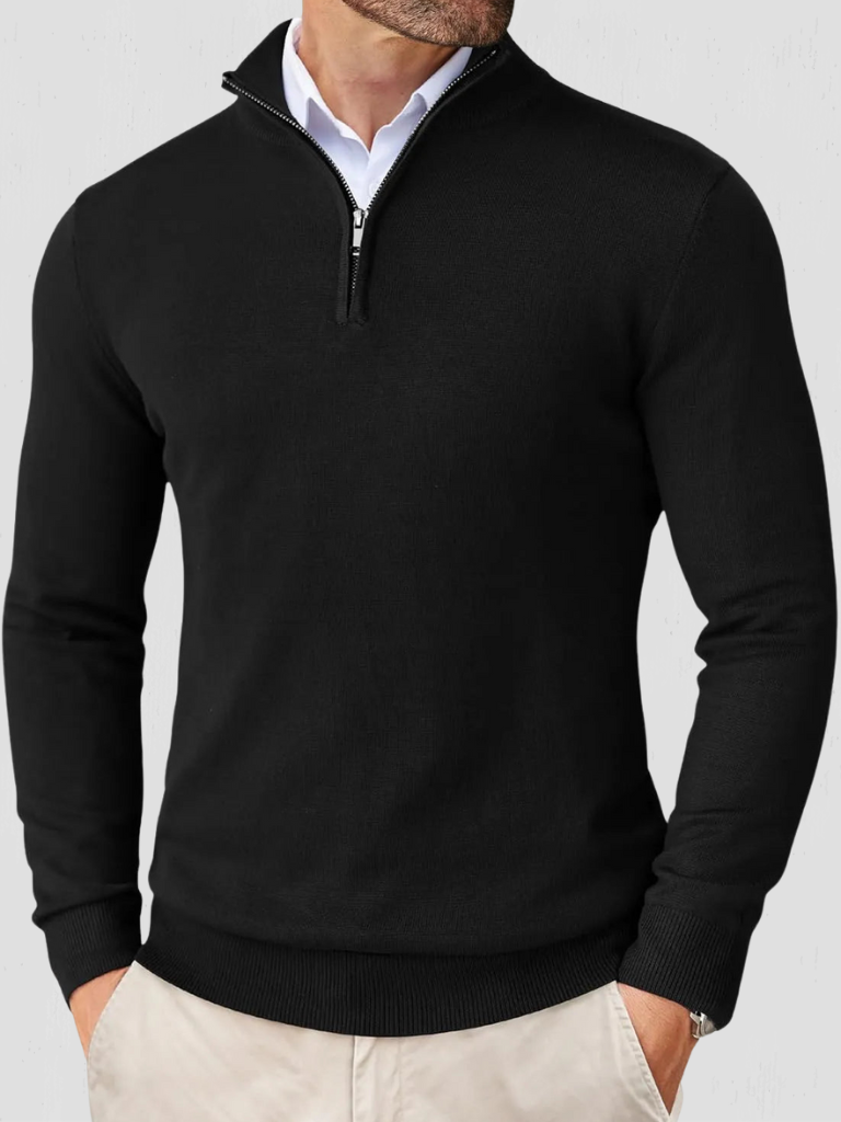 OLIVER QUARTER-ZIP KNIT