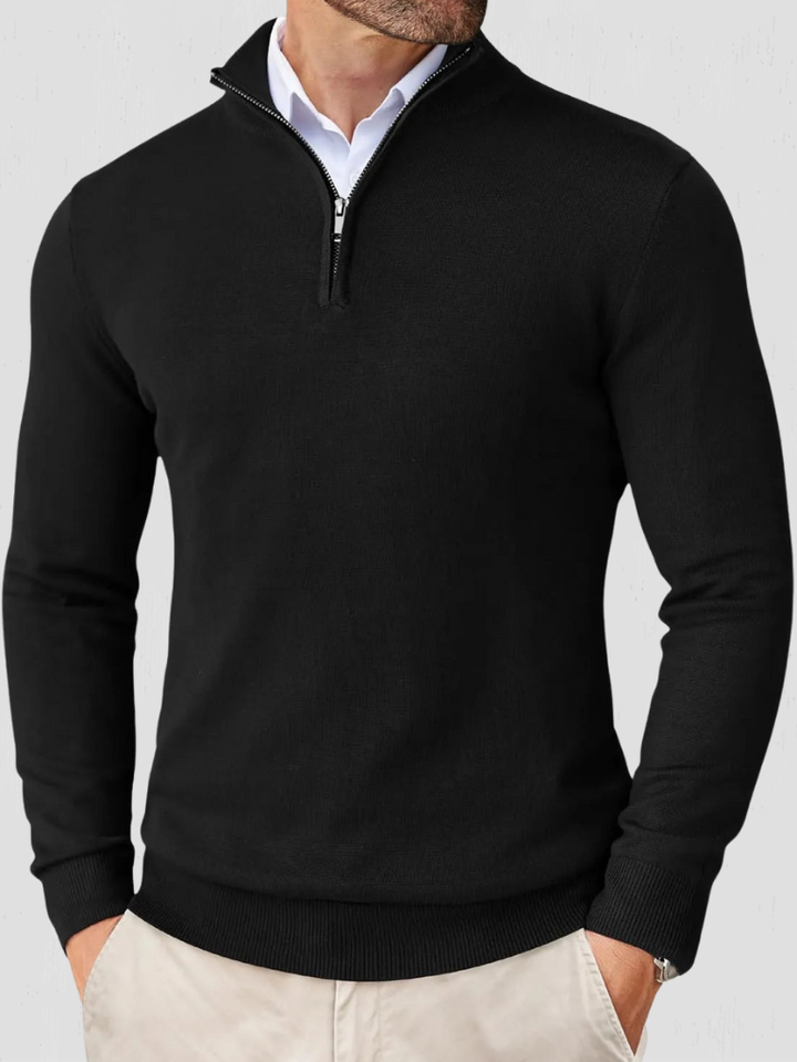 OLIVER QUARTER-ZIP KNIT