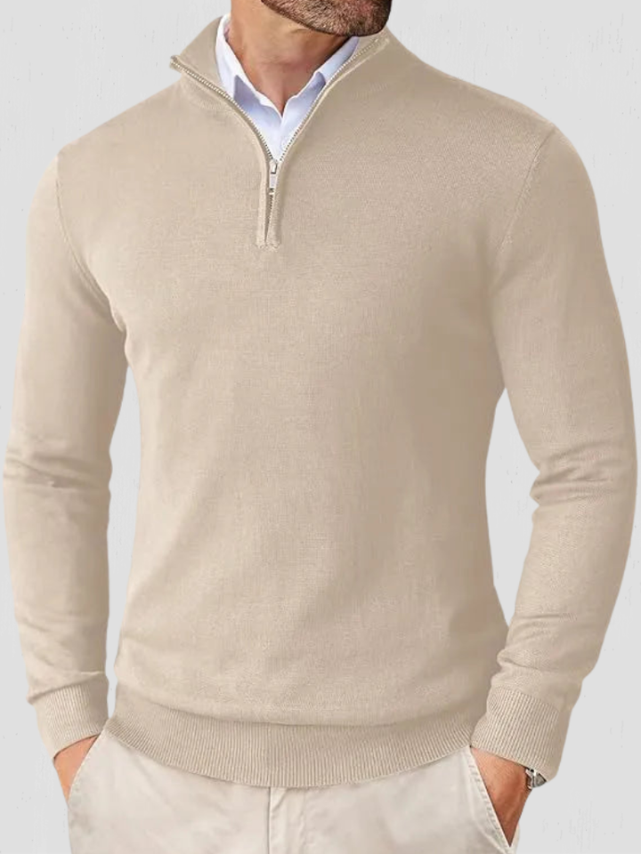 OLIVER QUARTER-ZIP KNIT