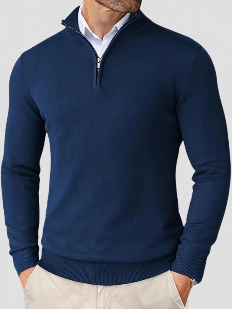 OLIVER QUARTER-ZIP KNIT