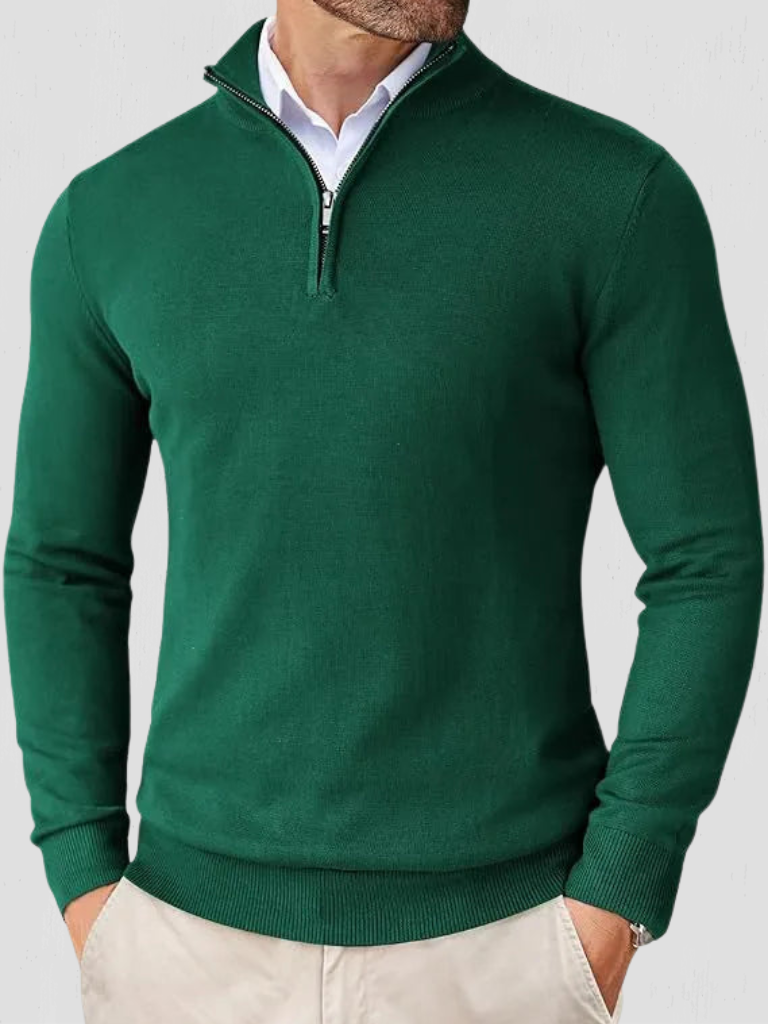 OLIVER QUARTER-ZIP KNIT