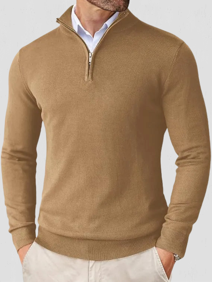 OLIVER QUARTER-ZIP KNIT